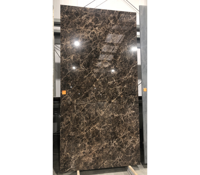 ULTRA MARMI DARK EMPERADOR LUC SHINY 150x75