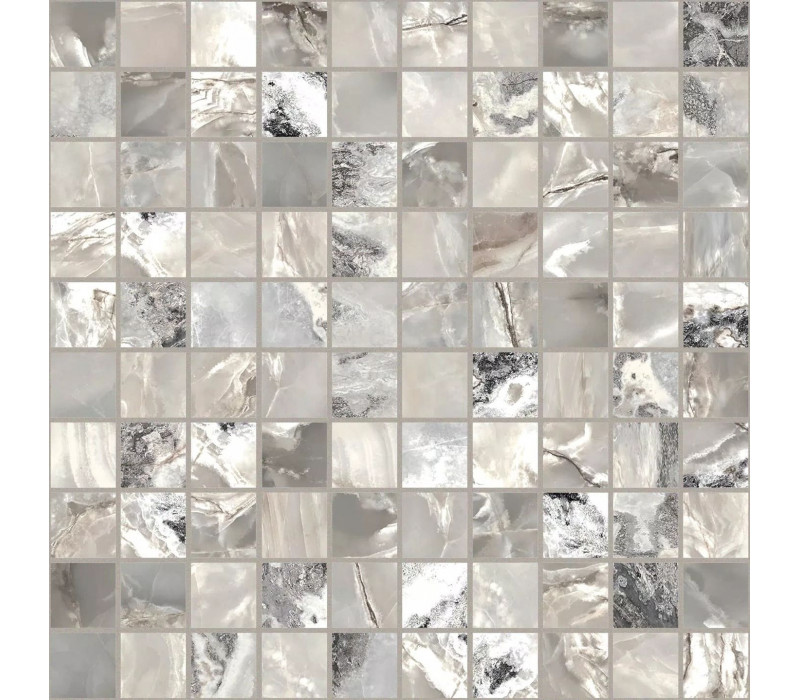 ONYX&MORE SILVER BLEND GLO MOSAICO 3X3 (767658)