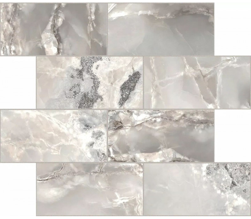 ONYX&MORE SILVER BLEND GLO 6MM MUR7,5X15 (767706)