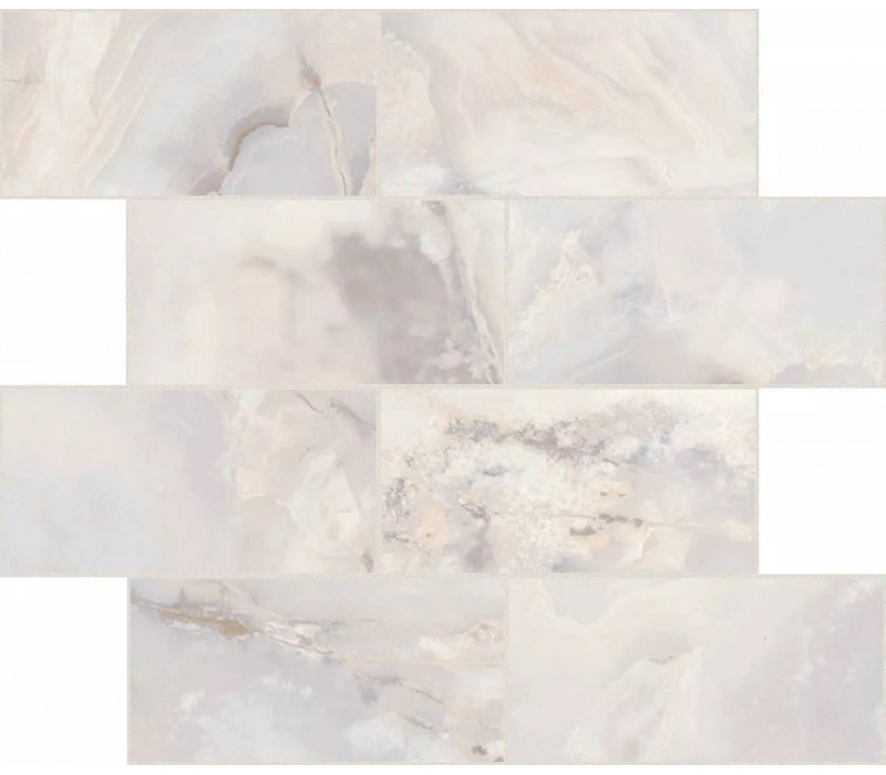 ONYX&MORE WHITE ONYX GLO 6MM MUR. 7,5X15 (767703)