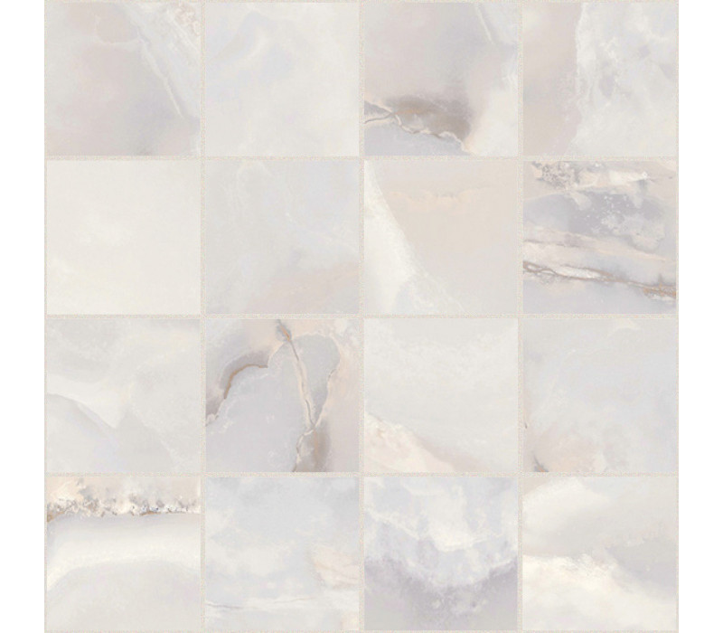 ONYX&MORE WHITE ONYX GLO 6MM MOS 7,5X7,5 (767692)