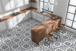CHATEAU Blue Pre-cut 45x45