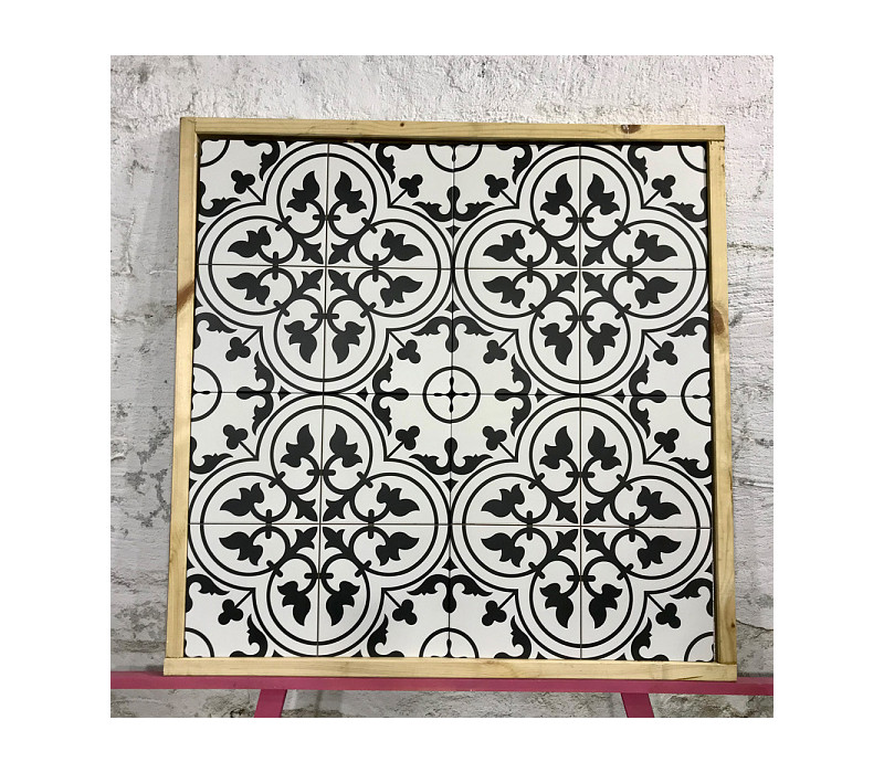 LEDBURY Charcoal Black Pre-cut 45x45