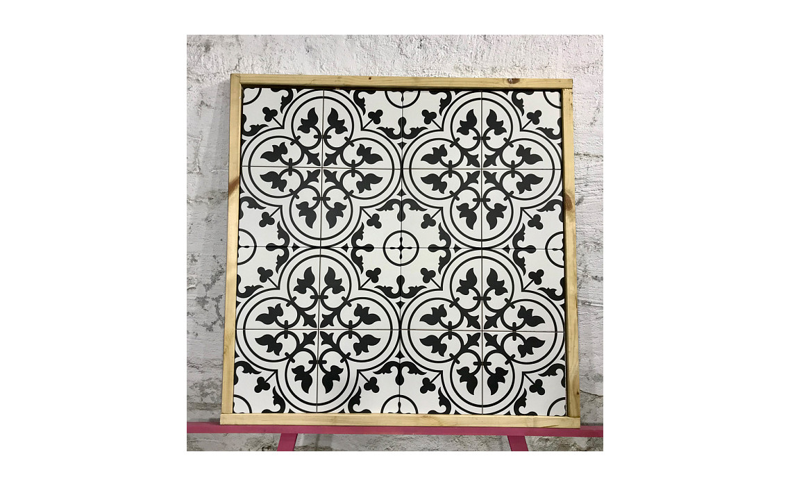LEDBURY Charcoal Black Pre-cut 45x45