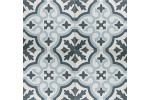 VENICE Sky Blue Black Pre-cut 45x45