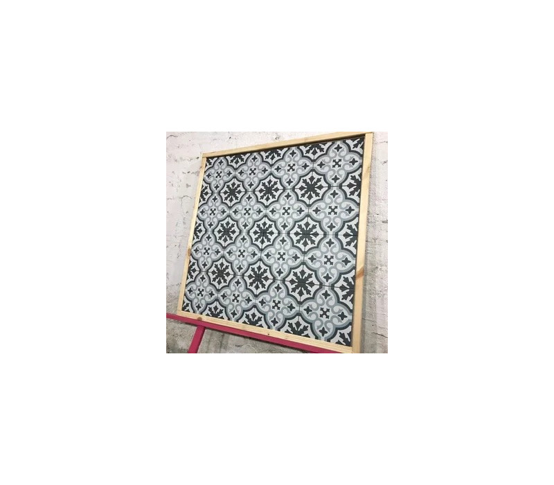 VENICE Sky Blue Black Pre-cut 45x45