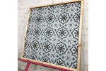 VENICE Sky Blue Black Pre-cut 45x45