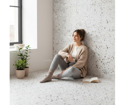 Terrazzo Nouveau Ivory матовый керамогранит