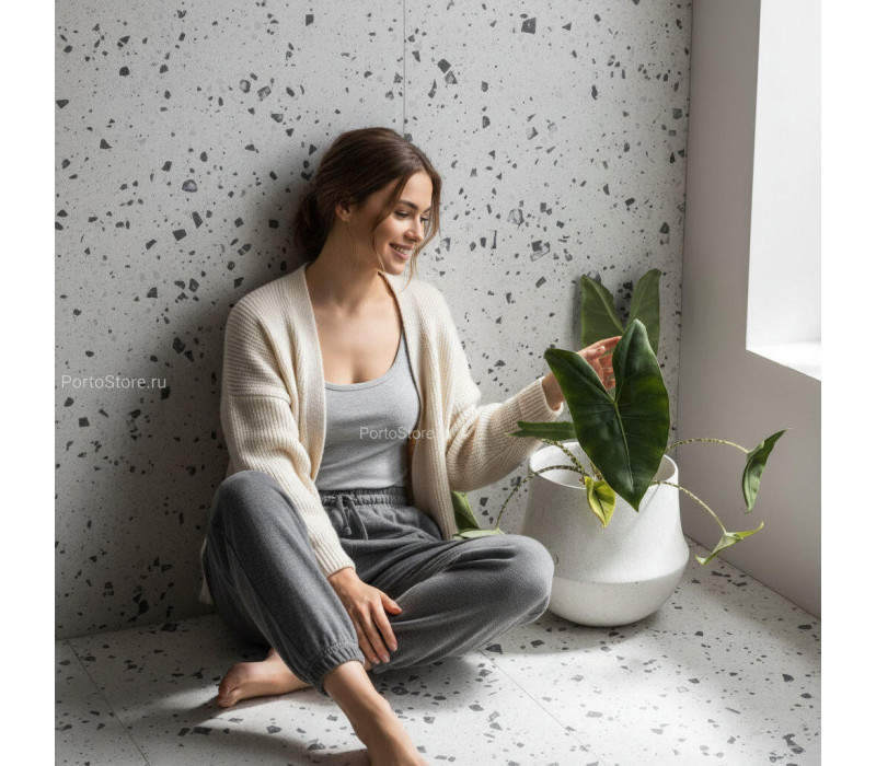 Terrazzo Nouveau Mono матовый керамогранит