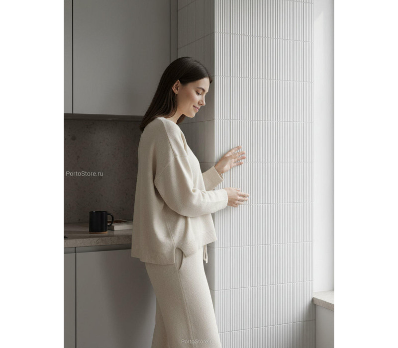 Zen White Decor глянцевый керамогранит
