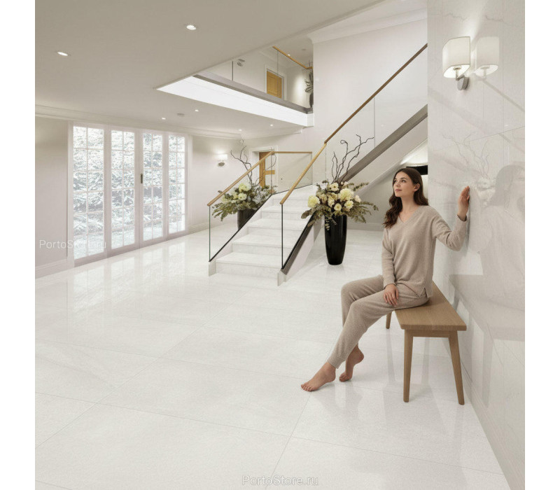Mimica White Emperador Gloss матовый керамогранит