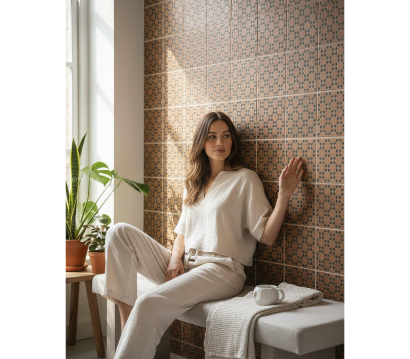 Riad Terracotta/Green Decor Terracotta Effect керамогранит