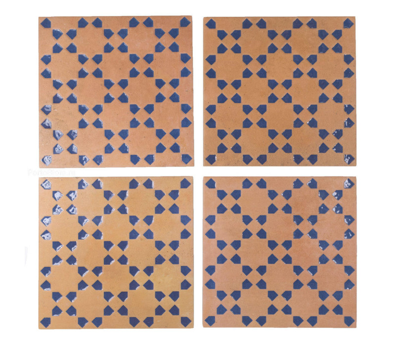 Riad Terracotta/Blue Decor Terracotta Effect керамогранит