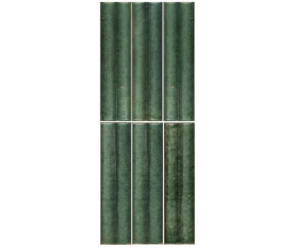 Hoxton Bottle Green Flute глянцевый керамогранит