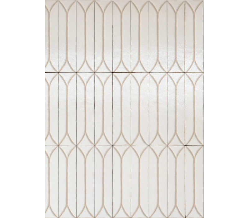 Opera White Baroque Decor сатинированный керамогранит