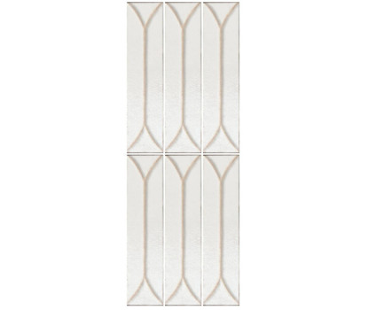 Opera White Baroque Decor сатинированный керамогранит
