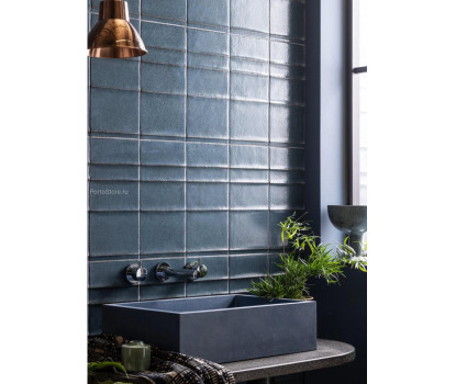 Opera Vintage Blue Linear Decor сатинированный керамогранит
