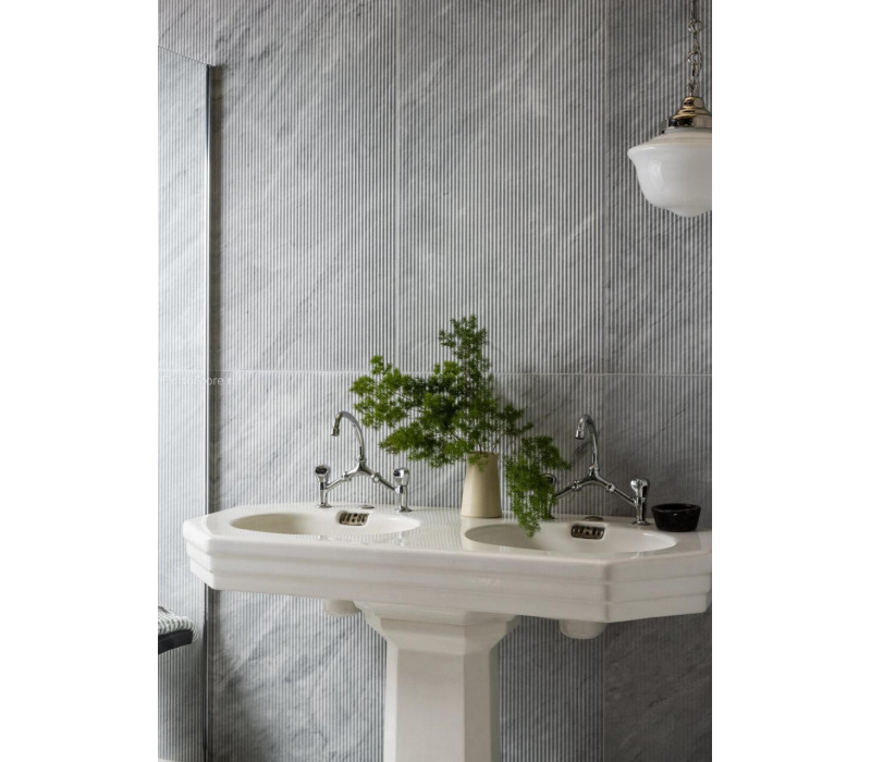 Basilica Carrara Matt Fluted Decor матовый керамогранит
