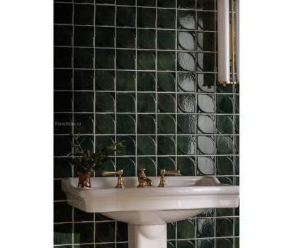 Hoxton Bottle Green Geo глянцевый керамогранит