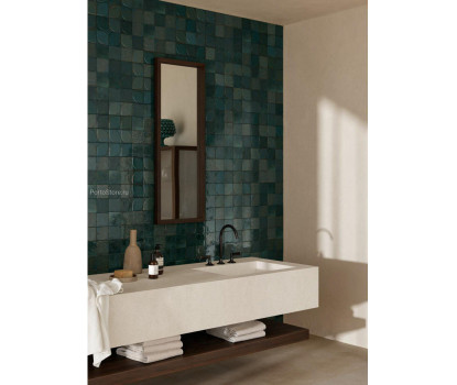 Hoxton Teal Geo глянцевый керамогранит