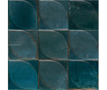 Hoxton Teal Geo глянцевый керамогранит
