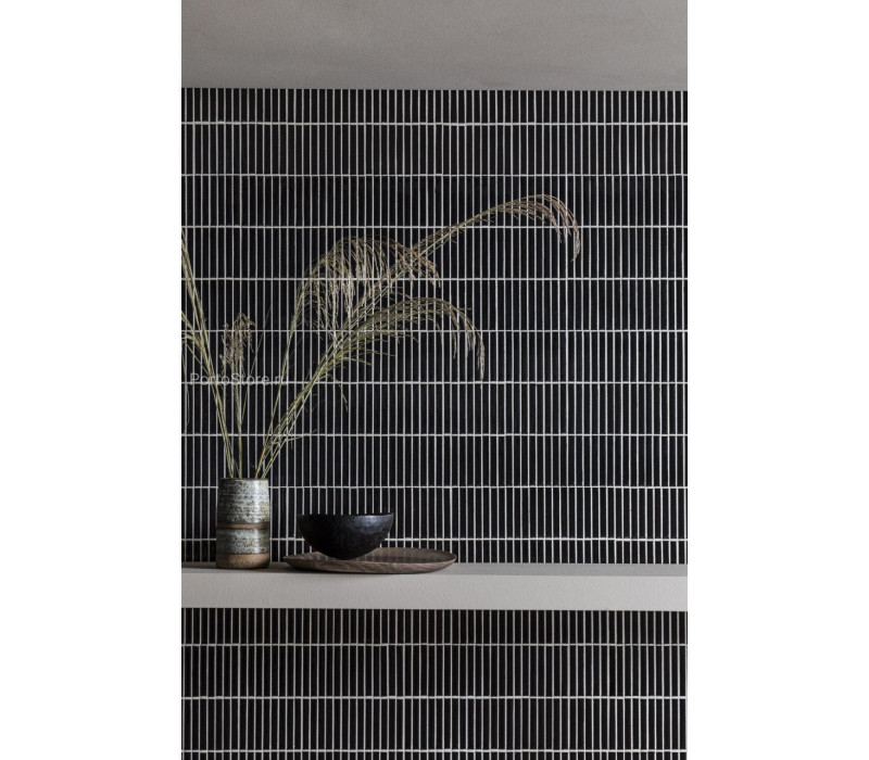 Iggy Black Gloss Porcelain Mosaic