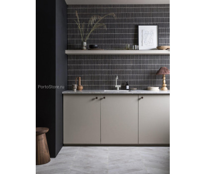 Iggy Black Gloss Porcelain Mosaic