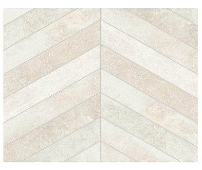 Fusion White Chevron матовый керамогранит