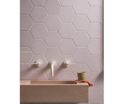 Oska Powder Pink Hexagon матовый керамогранит