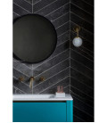 Fusion Black Chevron матовый керамогранит