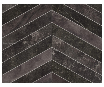 Fusion Black Chevron матовый керамогранит