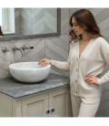 Fusion Light Grey Chevron матовый керамогранит