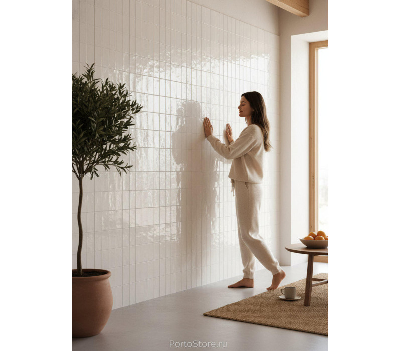Valencia White Gloss Terracotta Effect керамогранит Picket