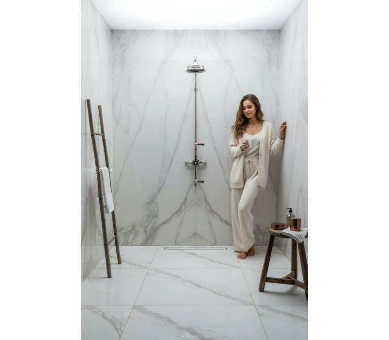 Mimica Bianco Ravenna Gold Slab глянцевый керамогранит
