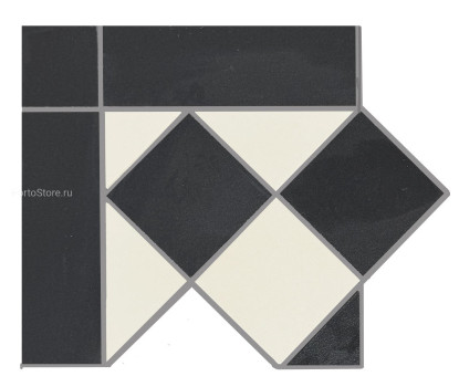 Portman Black &amp; White Corner матовый керамогранит