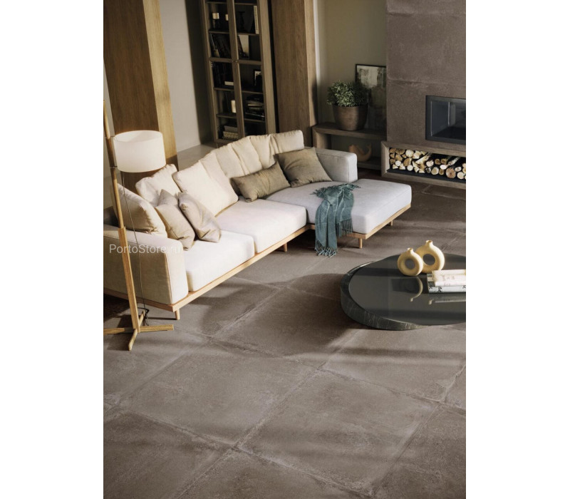 Edge Warm Grey Matt Concrete Effect Porcelain