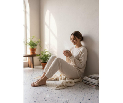 Terrazzo Nouveau Cobalt матовый керамогранит