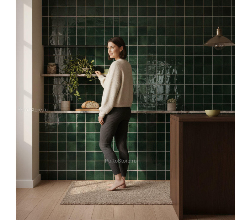 Hoxton Bottle Green Square глянцевый керамогранит