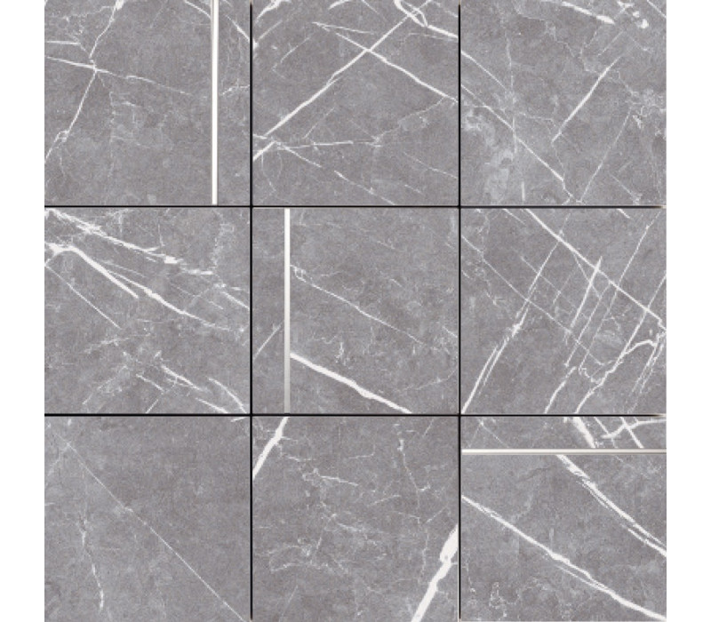 D.GREYSTONE ARGENT MOSAIC/30X30/EP