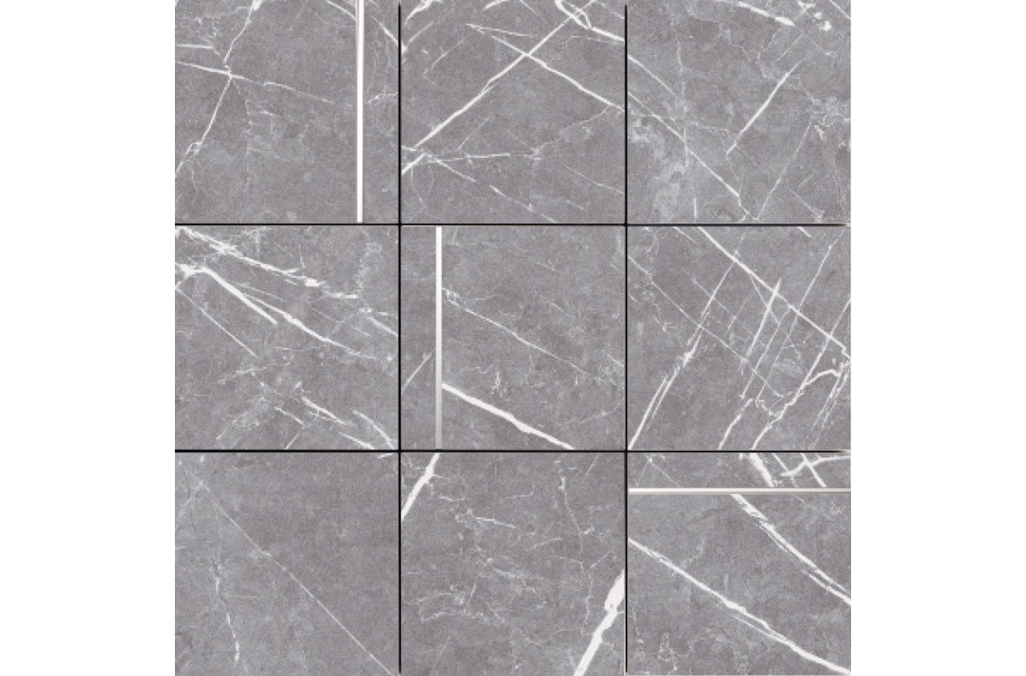 D.GREYSTONE ARGENT MOSAIC/30X30/EP