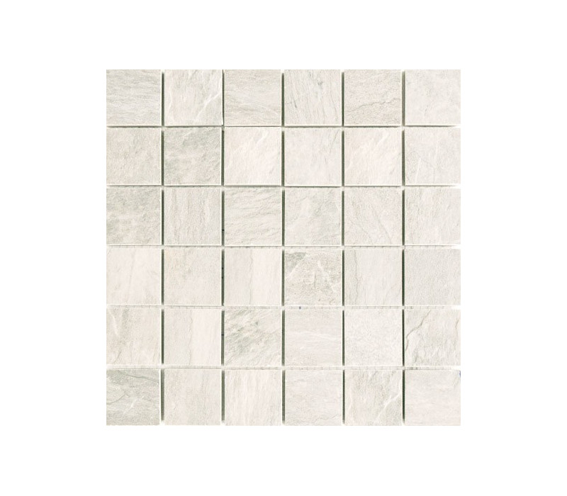 Mosaico Ardoise Blanc Grip 30x30