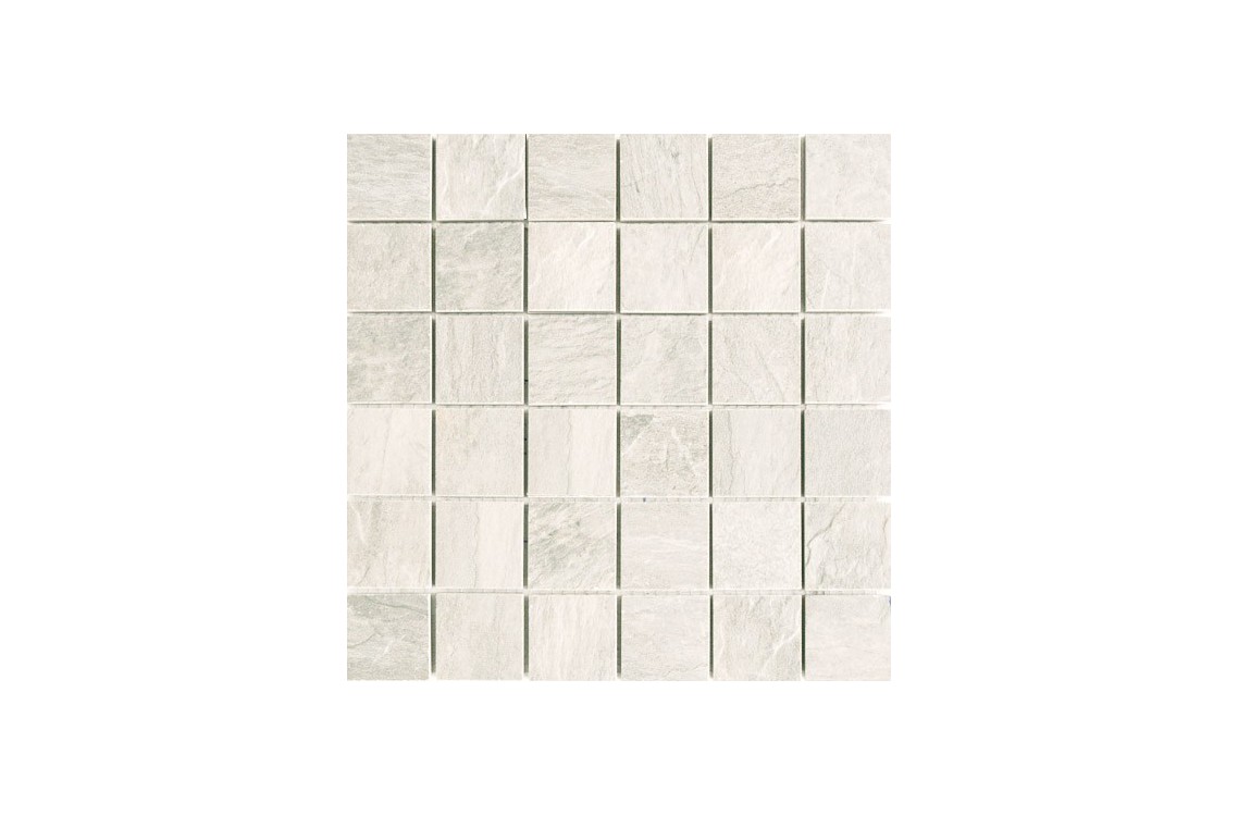 Mosaico Ardoise Blanc Grip 30x30