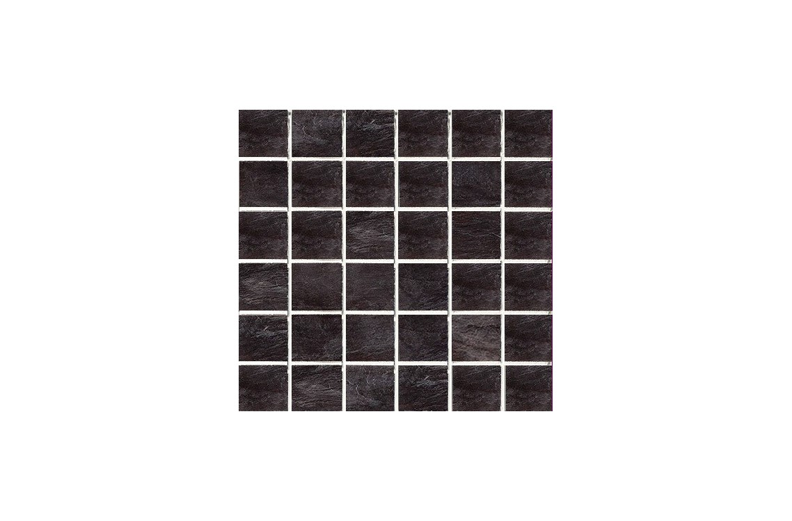 Mosaico Ardoise Noir Grip 30x30