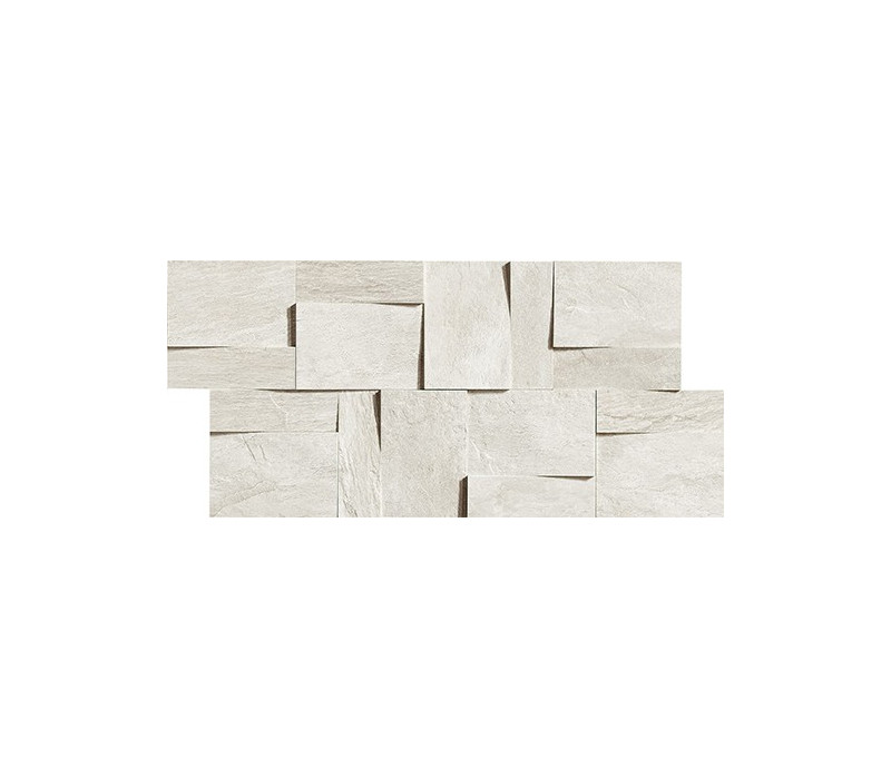Ardoise Modulo Muretto 3d Blanc 30x30