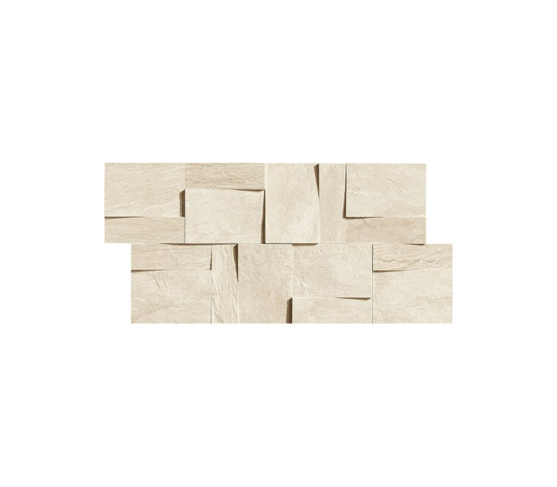 Ardoise Modulo Muretto 3d Ivoire 30x30