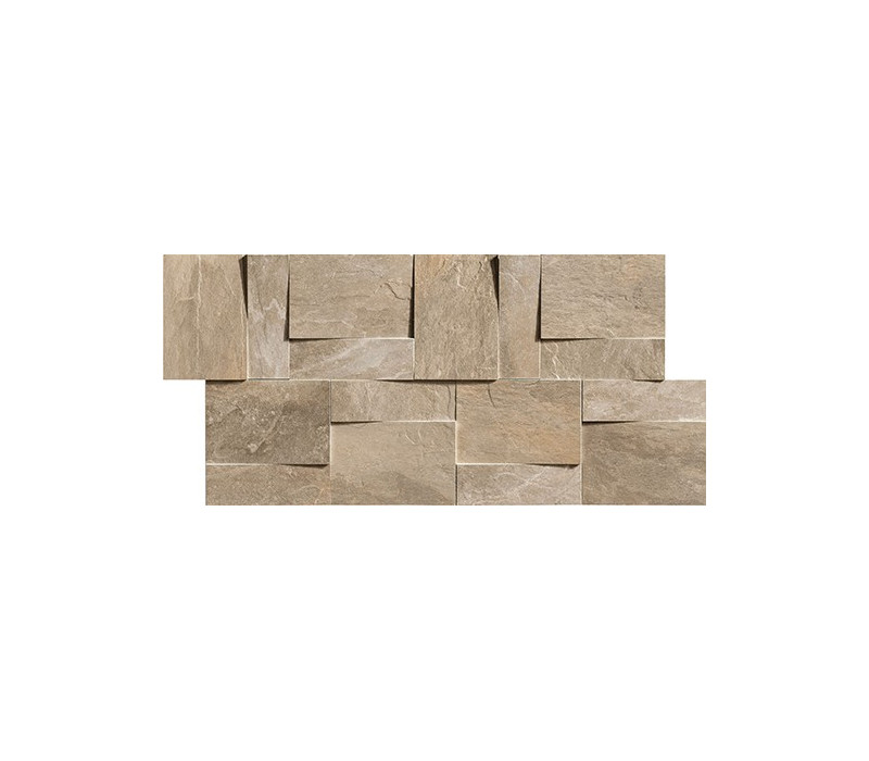 Ardoise Modulo Muretto 3d Ecru 30x30