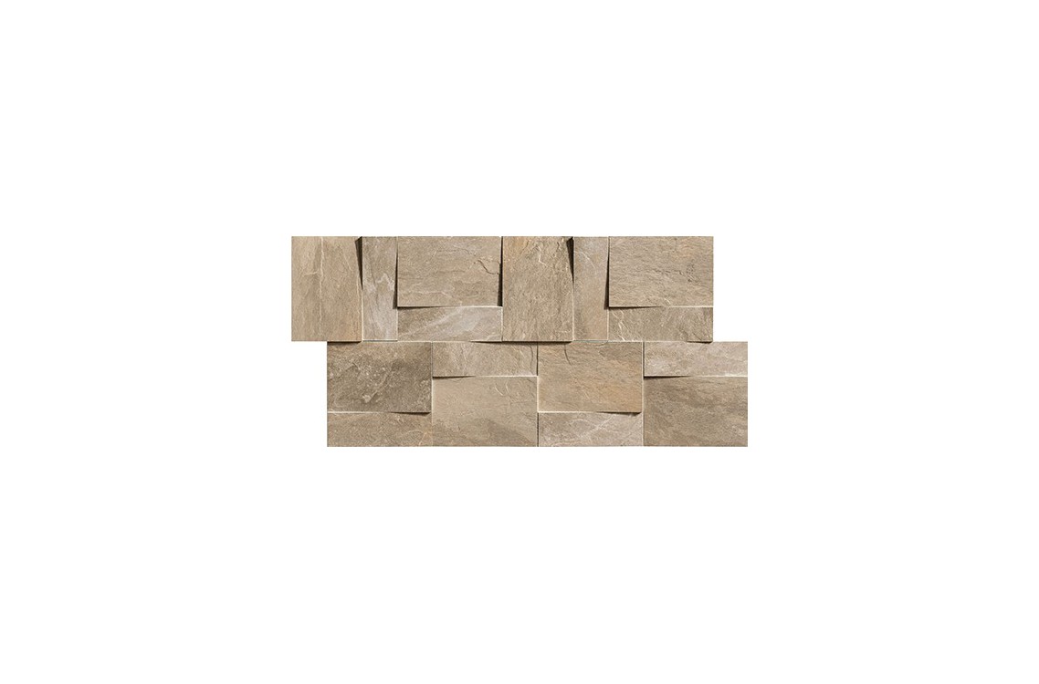Ardoise Modulo Muretto 3d Ecru 30x30