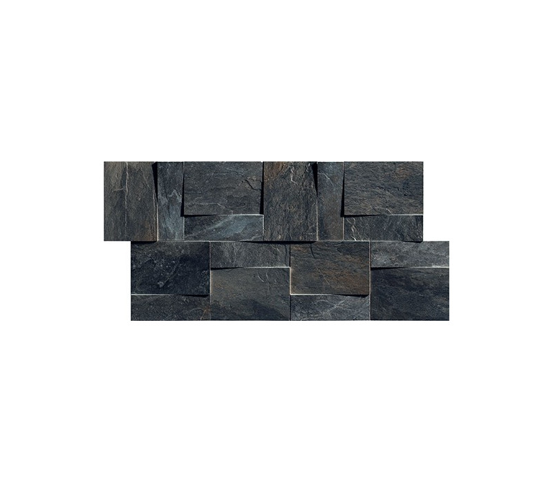 Ardoise Modulo Muretto 3d Noir 30x30