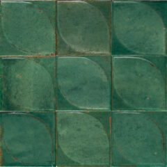 Hoxton Bottle Green Geo глянцевый керамогранит